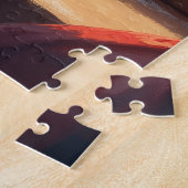 West Highland White Terrier Christmas Morning View ジグソーパズル (側面)