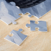 West Highland White Terrier Christmas Red Truck ジグソーパズル (側面)