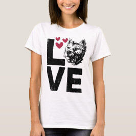 West Highland White Terrier – Cute Westie Dog Love Tシャツ