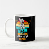 West Highland White Terrier Lover Funny Westie Dog コーヒーマグカップ (左)