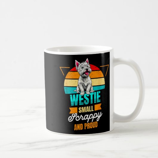 West Highland White Terrier Lover Funny Westie Dog コーヒーマグカップ (右)