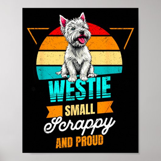 West Highland White Terrier Lover Funny Westie Dog ポスター (正面)