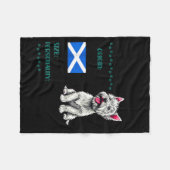 West Highland White Terrier Origin Funny Westie Do フリースブランケット (正面(横))