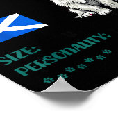 West Highland White Terrier Origin Funny Westie Do ポスター (角)