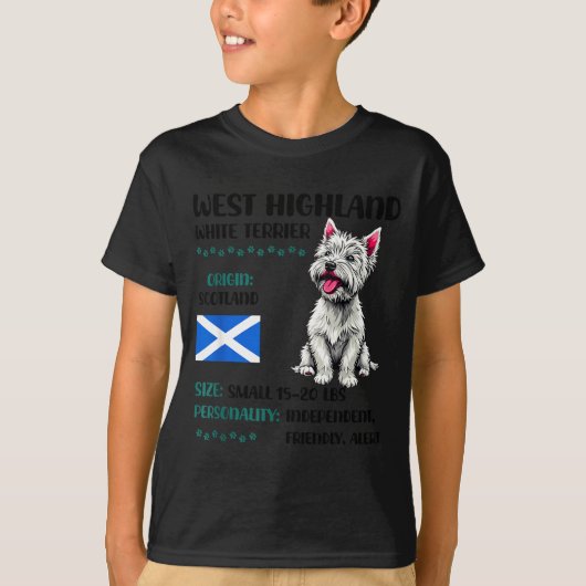 West Highland White Terrier Origin Funny Westie Do Tシャツ (正面)