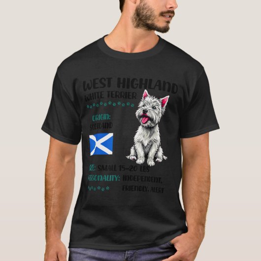West Highland White Terrier Origin Funny Westie Do Tシャツ (正面)