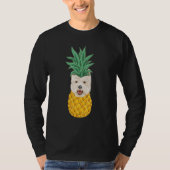 West Highland White Terrier Pineapple Dog Tシャツ (正面)