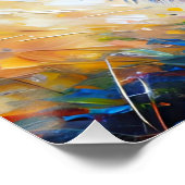 West Highland White Terrier "Westie" Dog Portrait ポスター (コーナー)