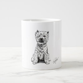 WEST HIGHLAND WHITE TERRIER. "WESTY"  ジャンボコーヒーマグカップ
