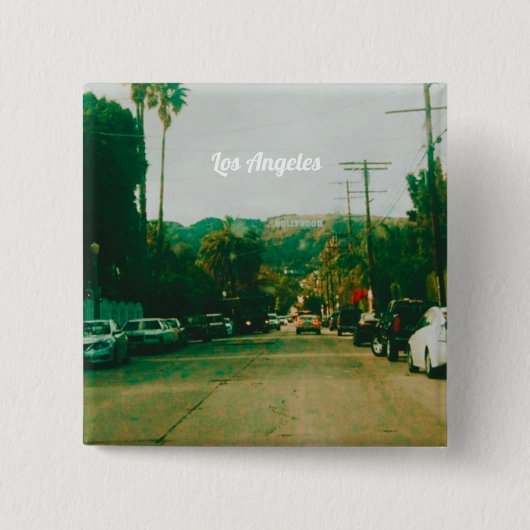 West Hollywood, Los Angeles, California 缶バッジ (正面)