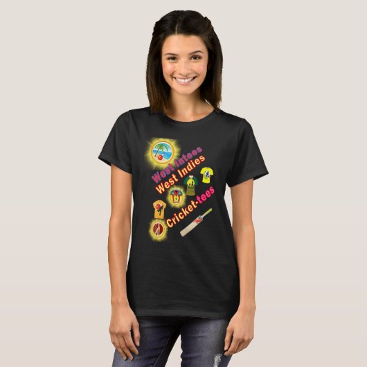 West Indies Cricket Tees TEES TOTES & PILLOWS teas Tシャツ (正面フル)