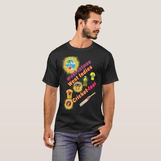 West Indies Cricket Tees TEES TOTES & PILLOWS teas Tシャツ (正面フル)