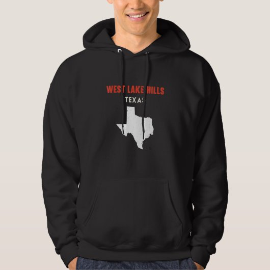 West Lake Hills Texas USA State America Travel Tex パーカ (正面)