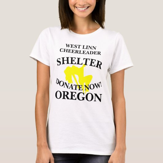 WEST LINN CHEERLEADER SHELTERがオレゴン州に寄贈 Tシャツ (正面)