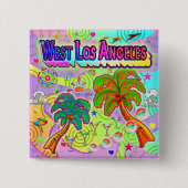 West Los Angeles Vacation Target Button 缶バッジ (正面)