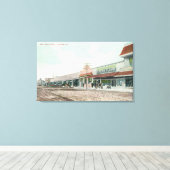 West Main StreetTurlockのビュー（カリフォルニア州） キャンバスプリント (インサイチュ (ウッドフロア))