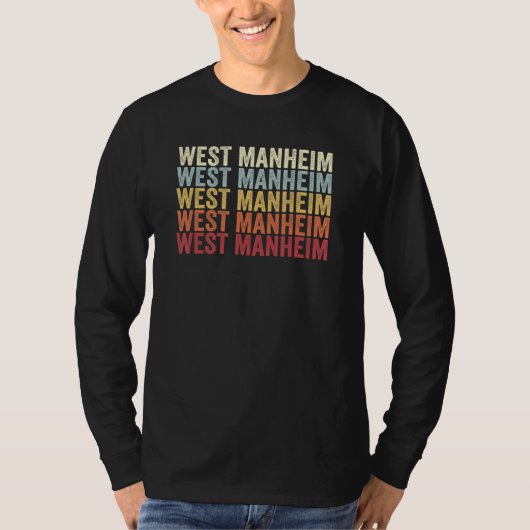 West Manheim Pennsylvania West Manheim PA Retro Vi Tシャツ (正面)