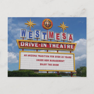 West Mesa Drive-Inのマーキーポストカード ポストカード