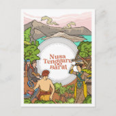 West Nusa Tenggara Indonesia Travel ポストカード (正面)