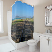 West Oahu Hawaii Mountains and Railroad シャワーカーテン (インサイチュ)