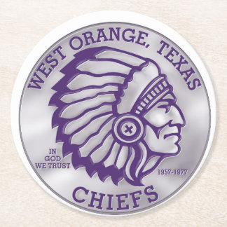 WEST ORANGEの責任者のコースター ラウンドペーパーコースター