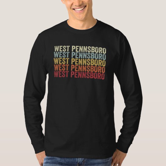West Pennsboro Pennsylvania West Pennsboro PA Retr Tシャツ (正面)