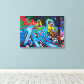 West Philly Graffiti キャンバスプリント (インサイチュ (ウッドフロア))