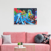 West Philly Graffiti キャンバスプリント (インサイチュ (リビング))