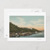 West Point, NY – ハドソン川の港のビュー ポストカード (正面/裏面)