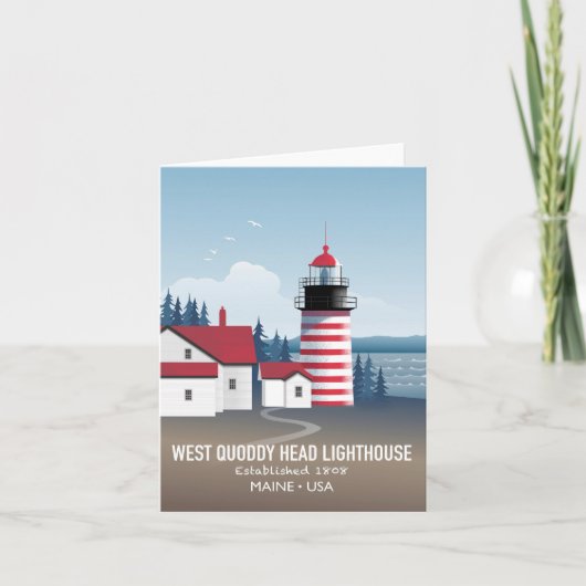 West Quoddy Head Lighthouse カード (正面)