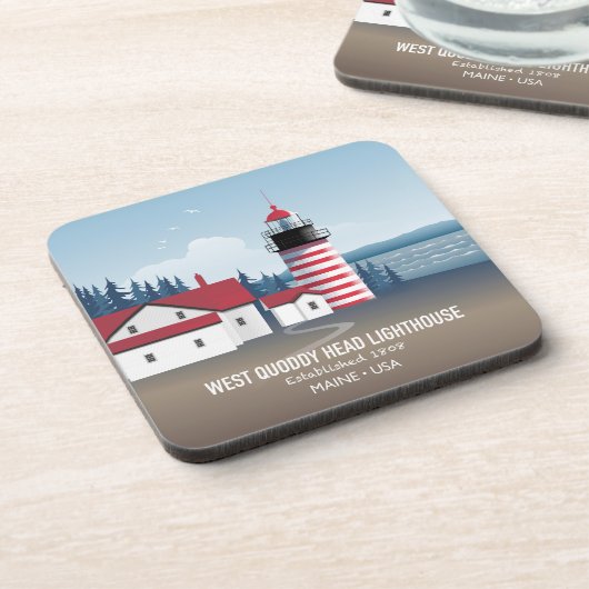 West Quoddy Head Lighthouse コースター (左側)