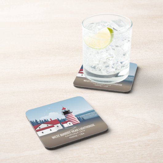 West Quoddy Head Lighthouse コースター (右側)