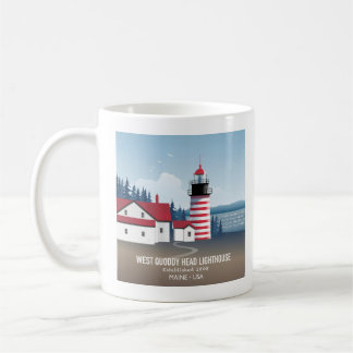 West Quoddy Head Lighthouse コーヒーマグカップ