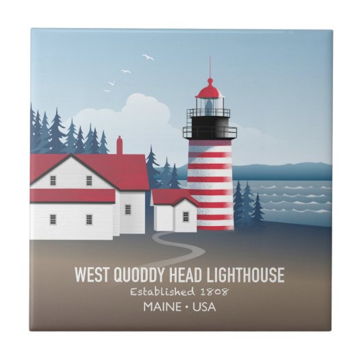 West Quoddy Head Lighthouse タイル (正面)