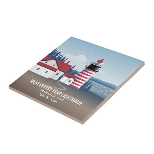 West Quoddy Head Lighthouse タイル (側面)