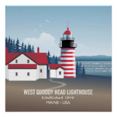 West Quoddy Head Lighthouse ポスター (正面)