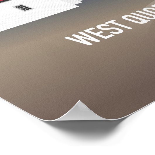 West Quoddy Head Lighthouse ポスター (角)