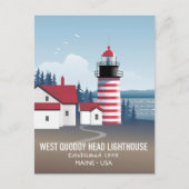 West Quoddy Head Lighthouse ポストカード (正面)
