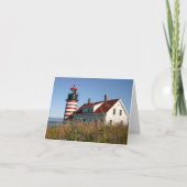 West Quoddy Maine Lighthouse  サンキューカード (正面)