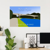 West River - Brattleboro, VTポスター ポスター (ホームオフィス)