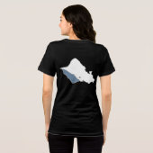 WEST SIDE オアフ島最高の側の地図 トライブレンドＴシャツ (裏面全面)