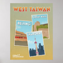 West Taiwan Poscards Poster 18" x 24"
