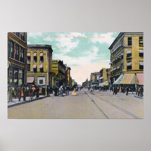 West View from Main StreetBoise, ID ポスター (正面)