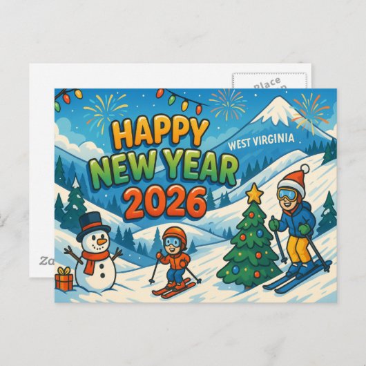 WEST VIRGINIAはがき ポストカード (正面/裏面)