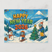 WEST VIRGINIAはがき ポストカード (正面)