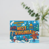 WEST VIRGINIAはがき ポストカード (スタンド正面)