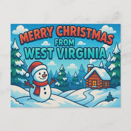 WEST VIRGINIAはがき ポストカード (正面)