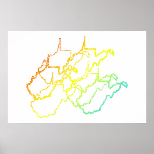 west virginia chill blur ポスター (正面)