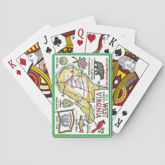 West Virginia Illustrated Playing Cards トランプ (裏面)