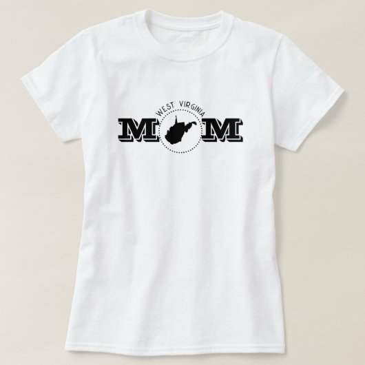 West Virginia Mom  Tシャツ (デザイン正面)